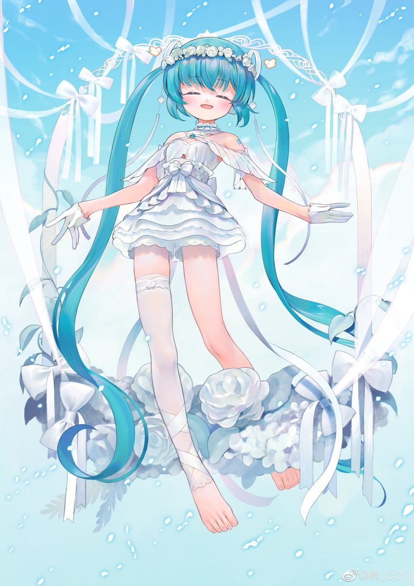 hatsune miku (vocaloid) drawn by kaede_(shijie_heping)
