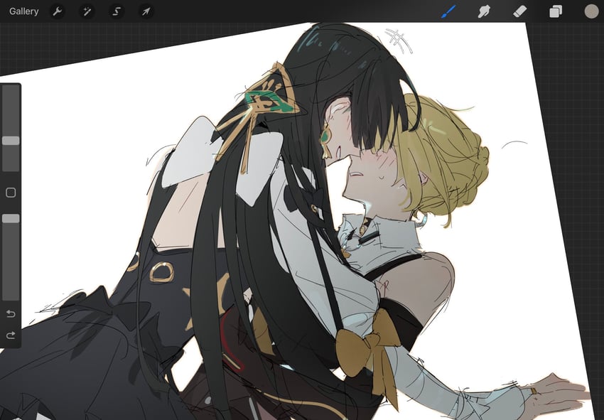 evelyn chevalier and astra yao (zenless zone zero) drawn by mii_(mii_10297)
