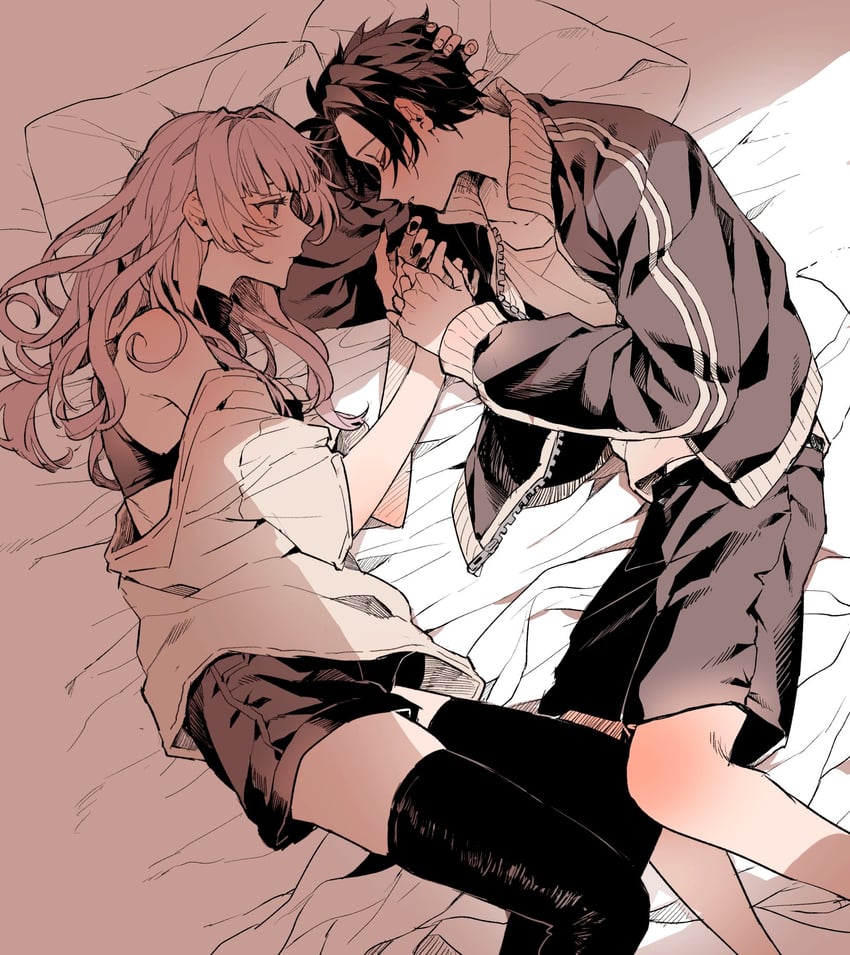 nanakusa nazuna and yamori kou (yofukashi no uta) drawn by funa2001
