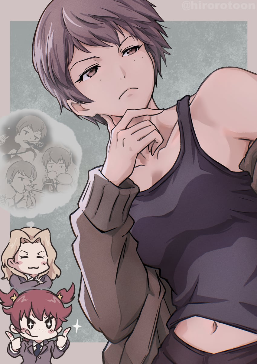 kay, alisa, and naomi (girls und panzer) drawn by ehirorotoon