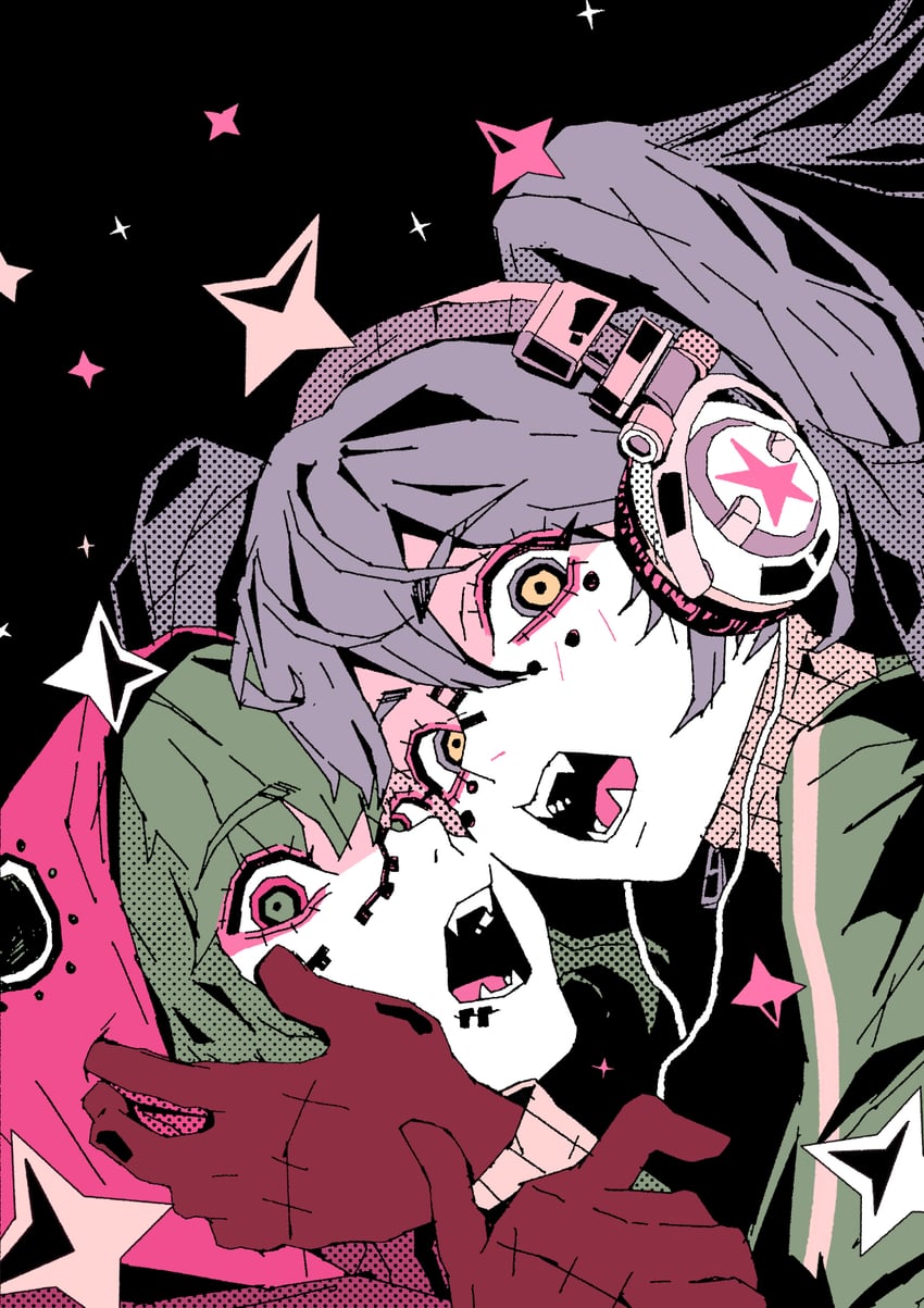 hatsune miku and gumi (vocaloid and 1 more) drawn by arkestar