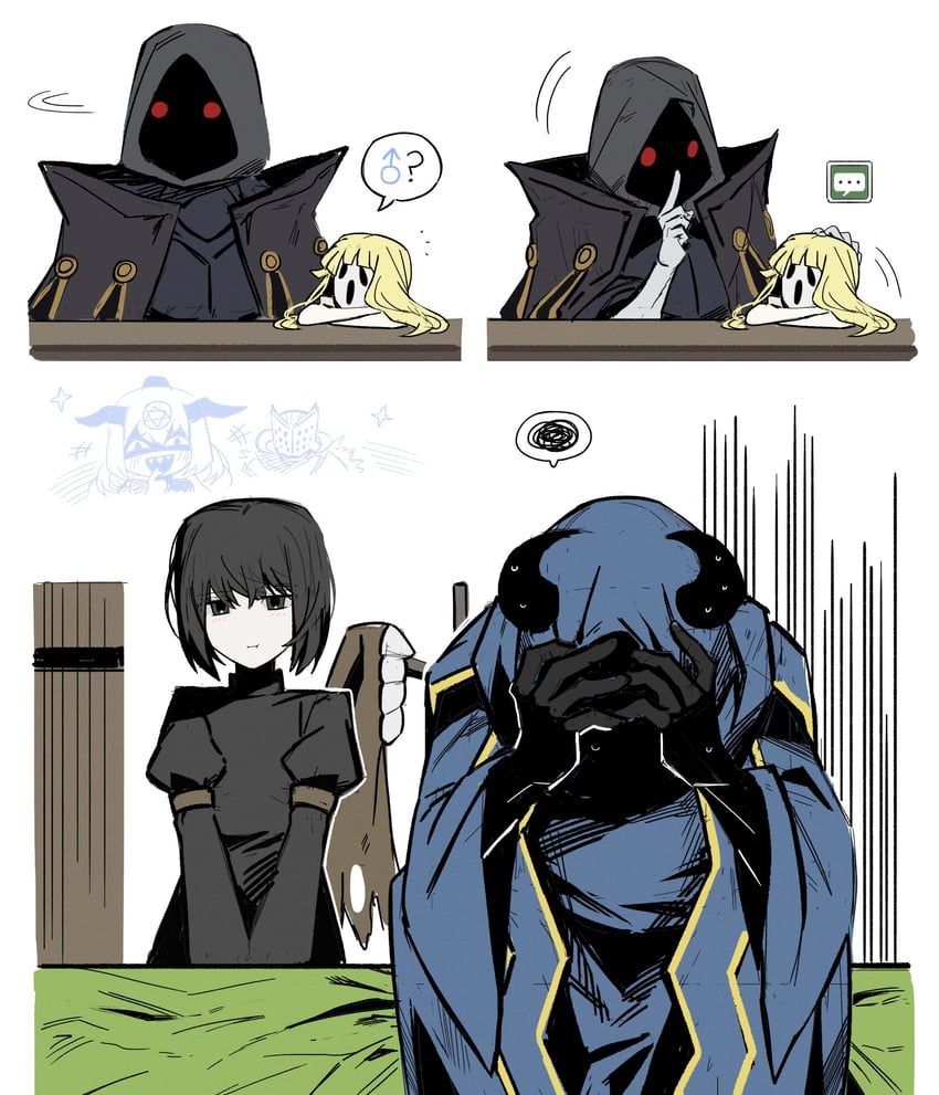 miranda, hein, baphomet, and lindamea (black souls) drawn by asdf1211950