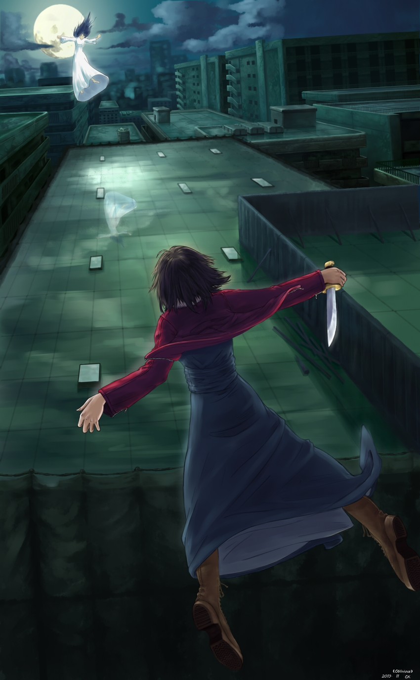 ryougi shiki and fujou kirie (kara no kyoukai) drawn by yuuko-san