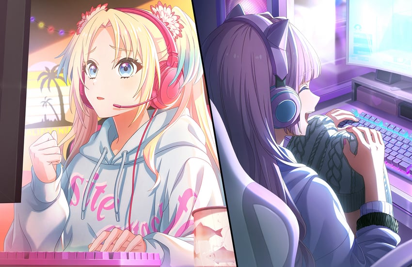 osawa rurino and anyoji hime (love live! and 1 more)