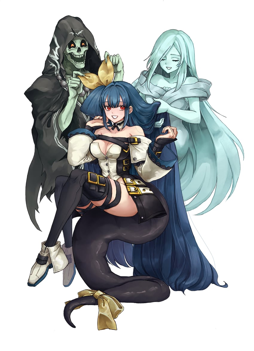 dizzy, necro, and undine (guilty gear and 1 more) drawn by ebi_pri_shrimp