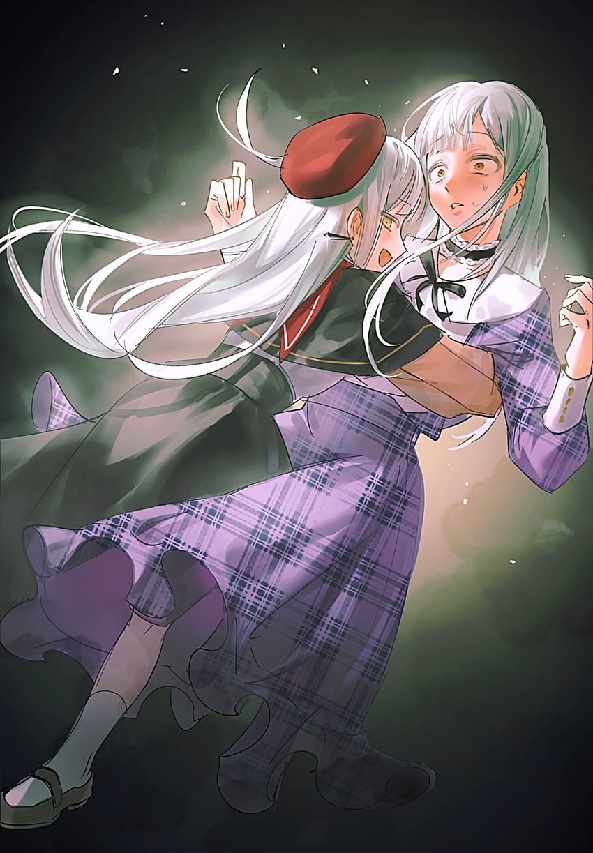 wakaba mutsumi and mortis (bang dream! and 1 more) drawn by tomoshibi_sato_akr