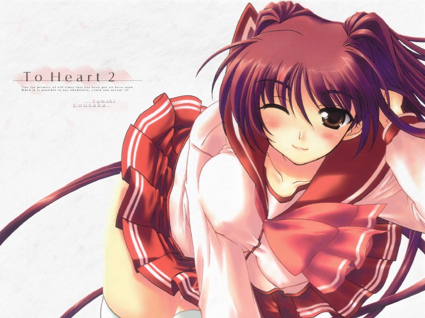 kousaka tamaki (to heart and 1 more) drawn by kazumi_yoshiyuki