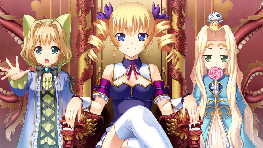 sousou, teiiku, and jun'iku (koihime musou and 1 more) drawn by kantaka
