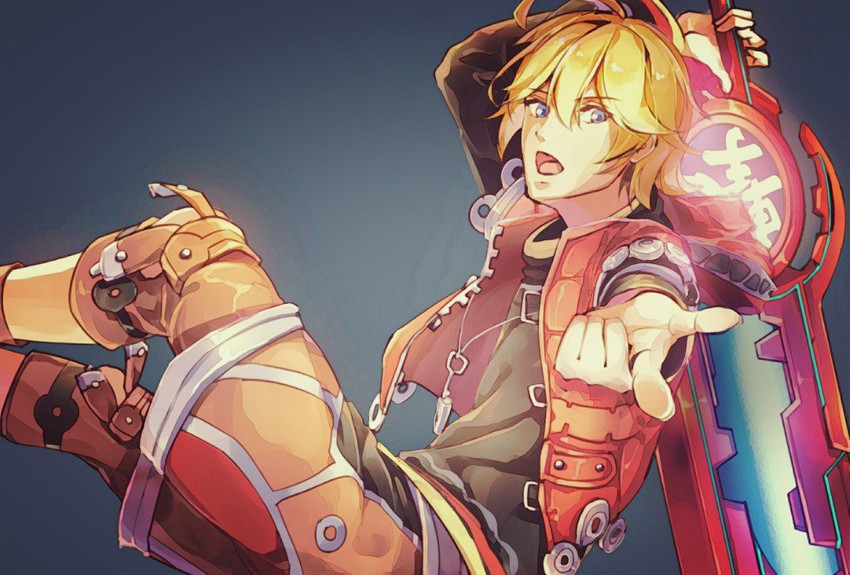 shulk (xenoblade chronicles and 1 more) drawn by shometsu-kei_no_teruru