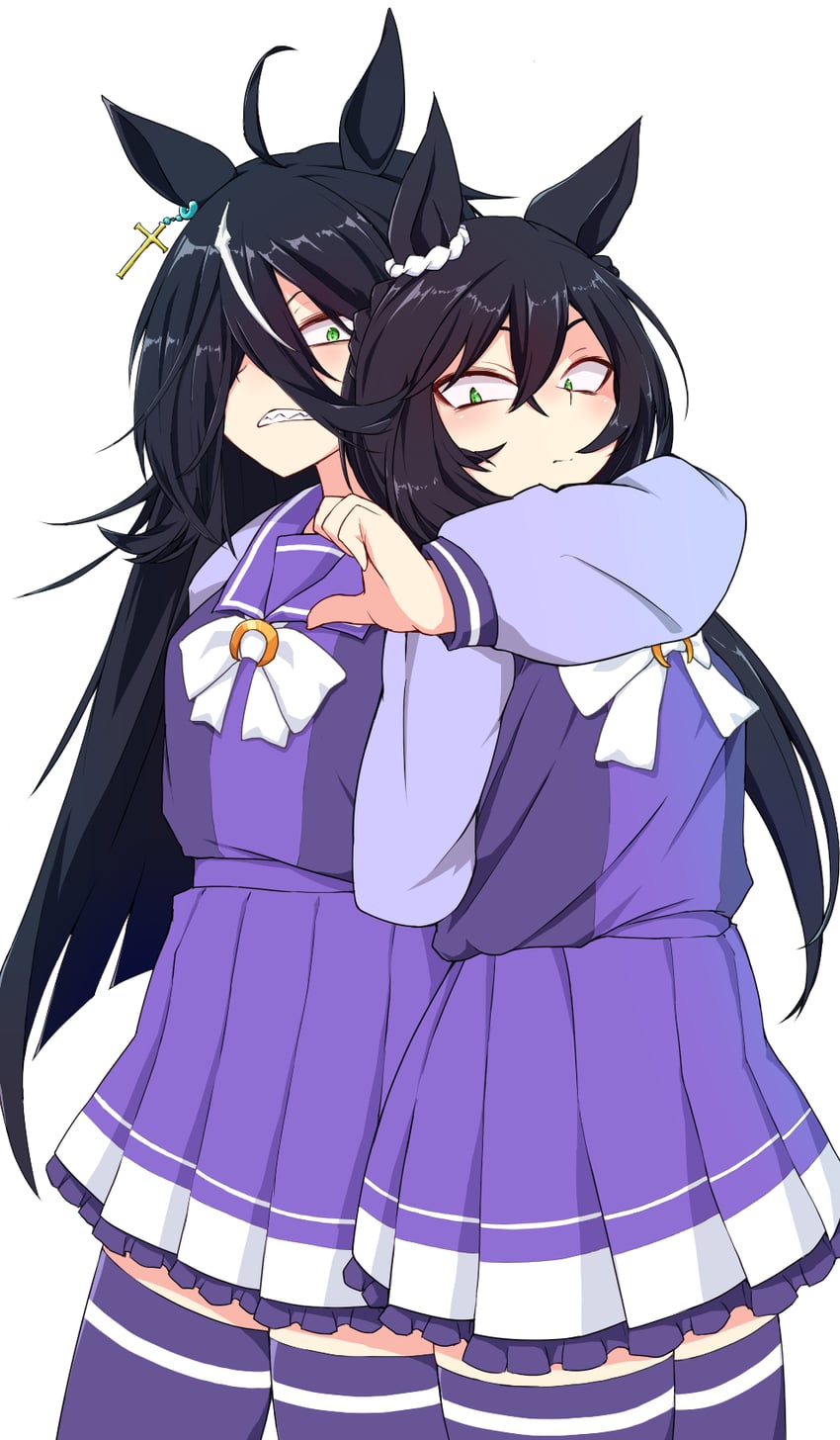 kin'iro ryotei and sunday silence (original and 1 more) drawn by okumari