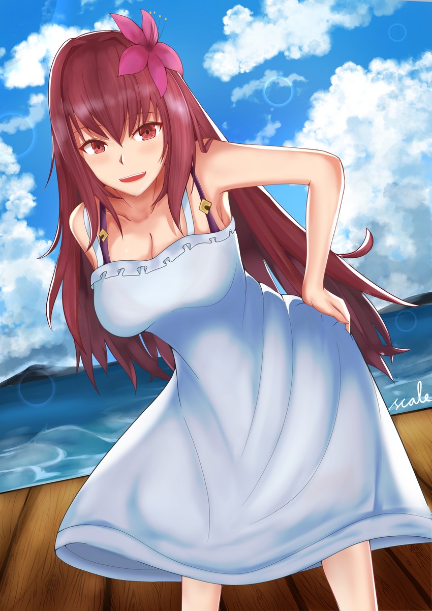 scathach (fate and 1 more) drawn by rayleigh_scale