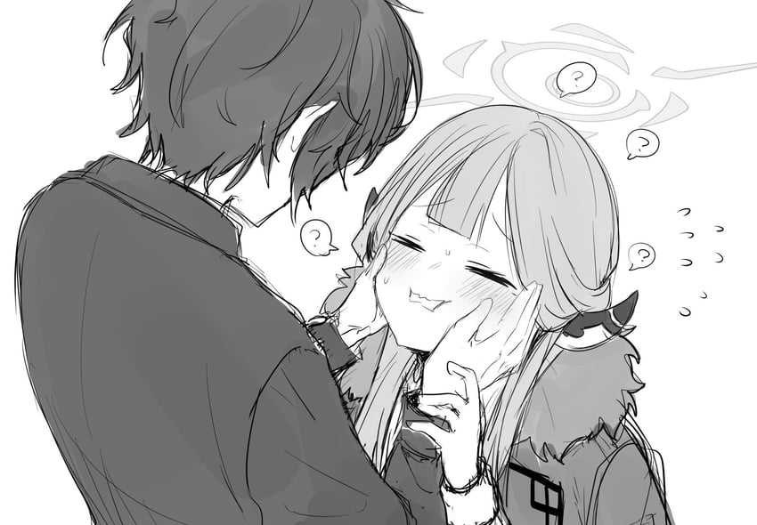 sensei, aru, and problem solver sensei (blue archive) drawn by inotukuhito