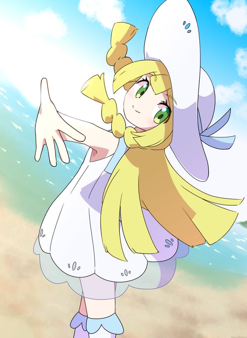 lillie (pokemon and 1 more) drawn by komori541milk