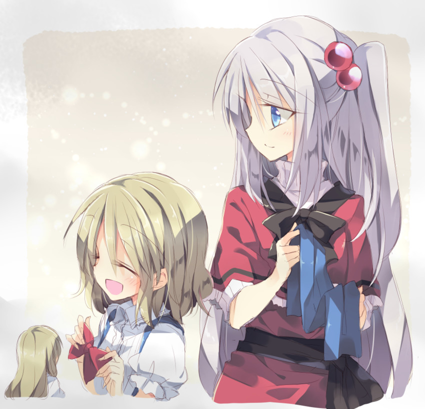 alice margatroid, shanghai doll, and shinki (touhou) drawn by satou_kibi