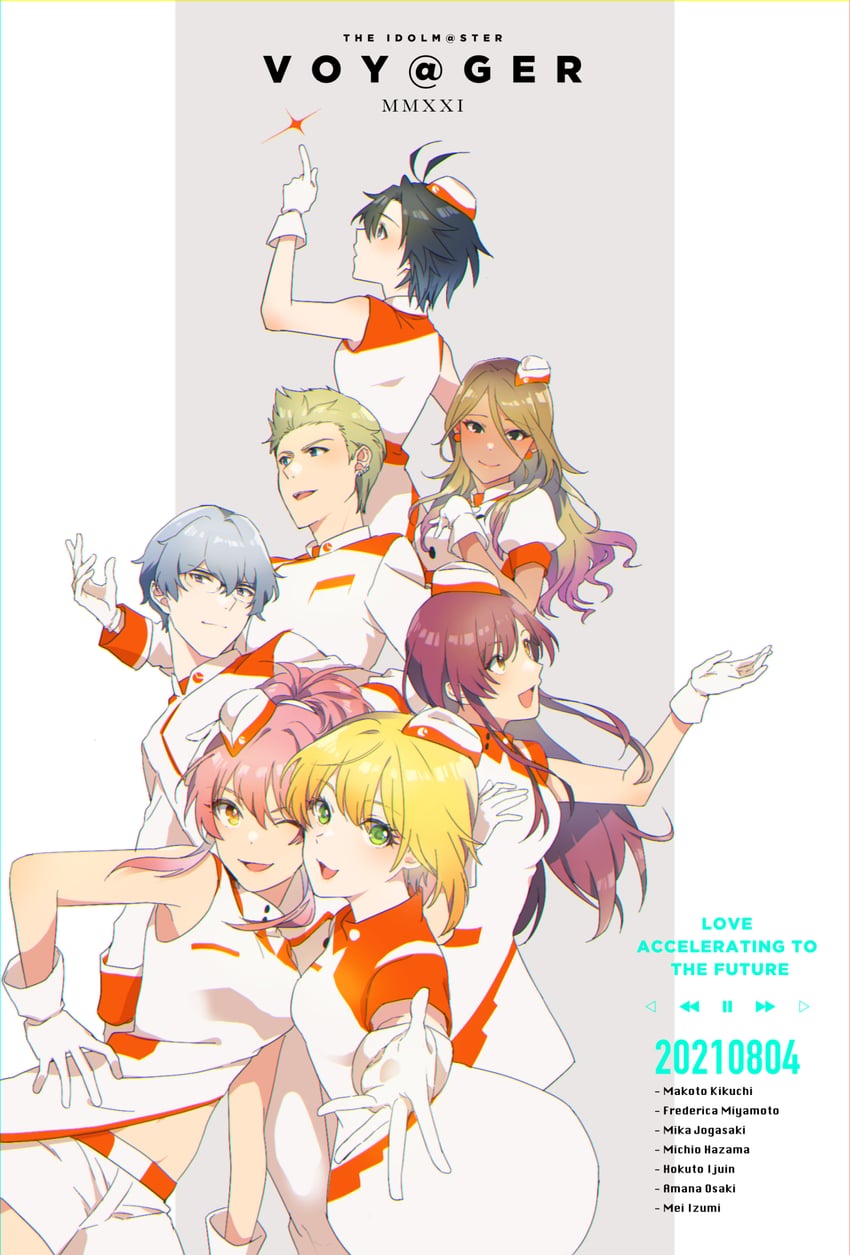kikuchi makoto, jougasaki mika, miyamoto frederica, osaki amana, izumi mei, and 2 more (idolmaster and 4 more) drawn by reo_(pixiv_1466910)