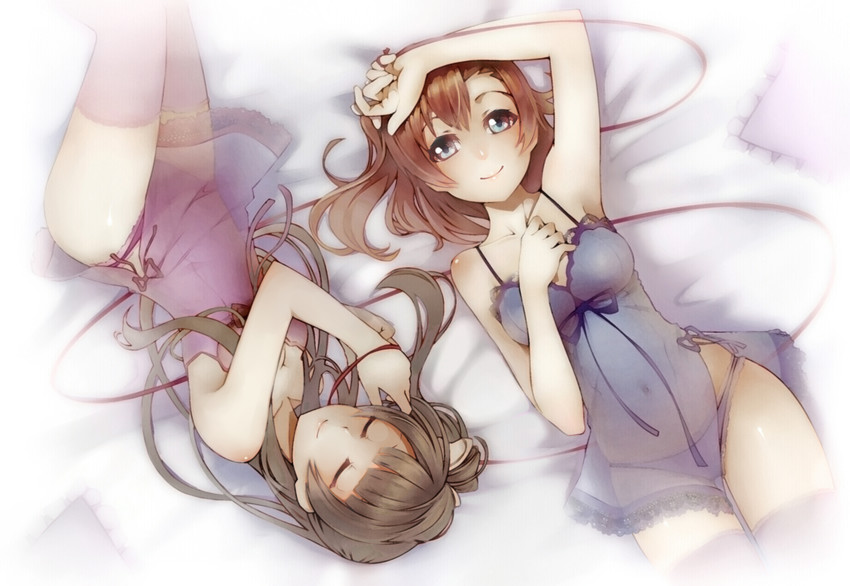 minami kotori and kosaka honoka (love live! and 1 more) drawn by sanka!