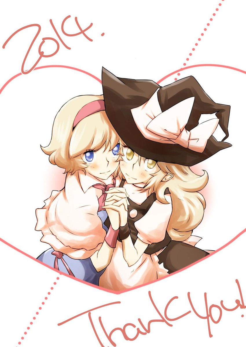 kirisame marisa and alice margatroid (touhou) drawn by non_(z-art)