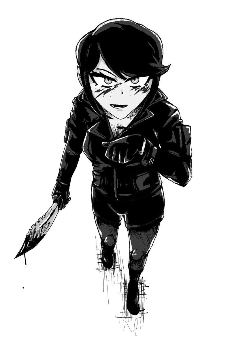 ikusaba mukuro (danganronpa and 2 more) drawn by princescar
