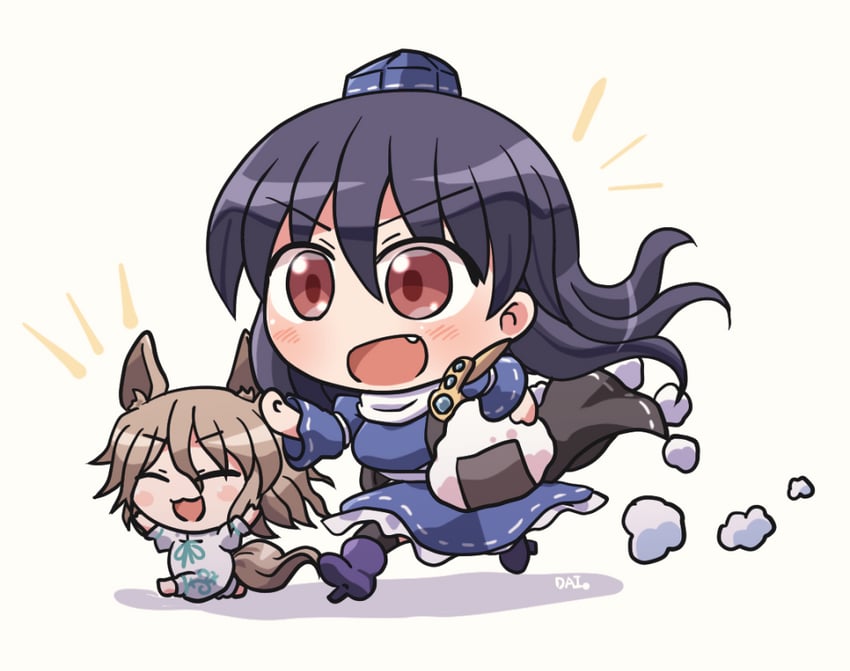kudamaki tsukasa and iizunamaru megumu (touhou) drawn by rokugou_daisuke
