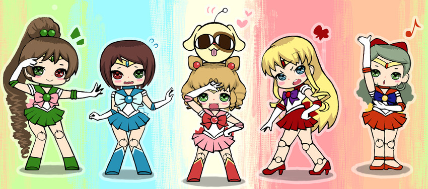 shinku, suiseiseki, souseiseki, sailor mercury, sailor venus, and 7 more (bishoujo senshi sailor moon and 3 more) drawn by fujinozu