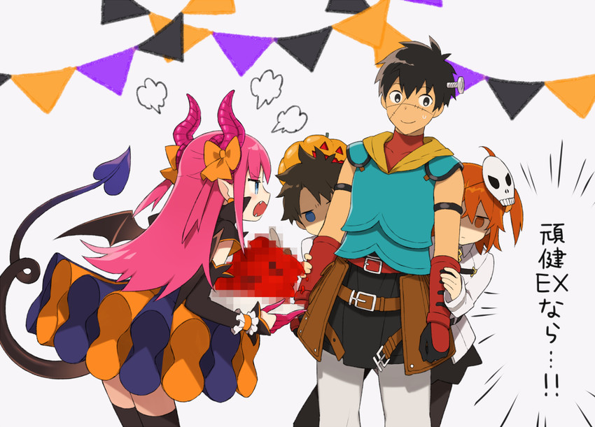 fujimaru ritsuka, elizabeth bathory, and arash (fate and 1 more) drawn by nakahara_(mu_tation)