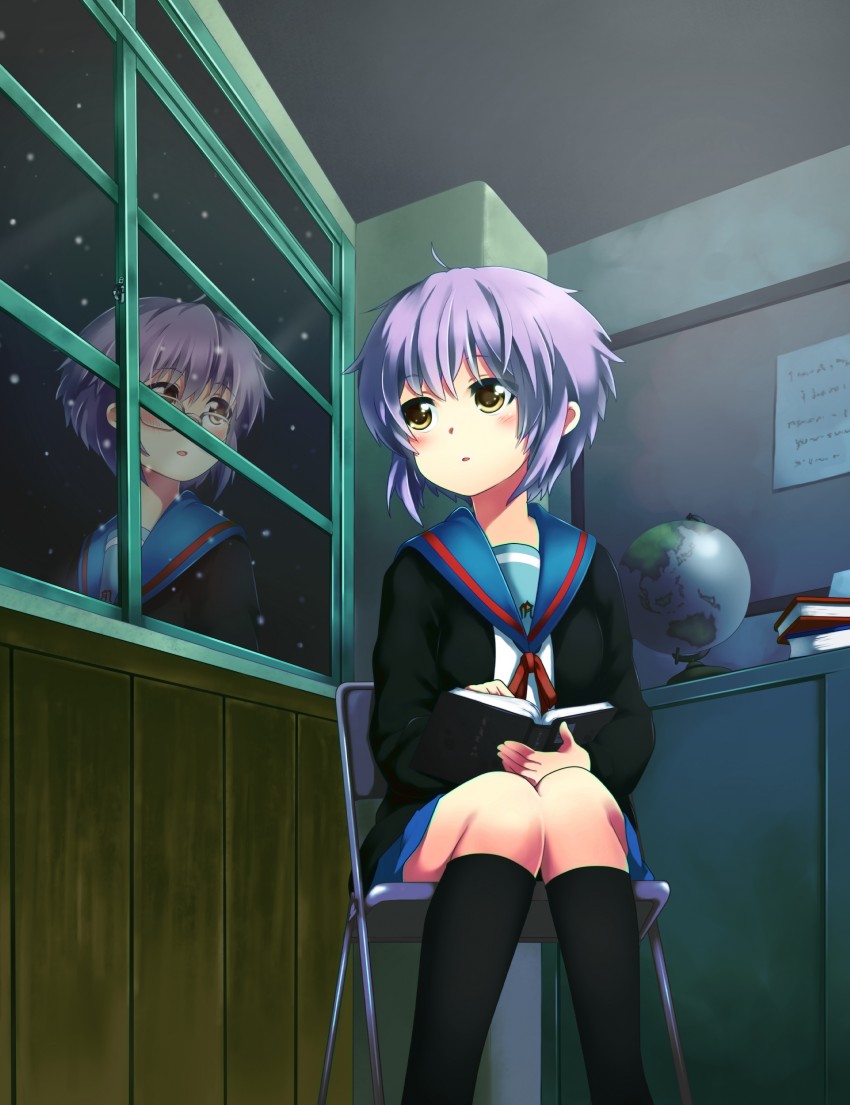 nagato yuki (suzumiya haruhi no yuuutsu and 1 more) drawn by mitsuki_meia