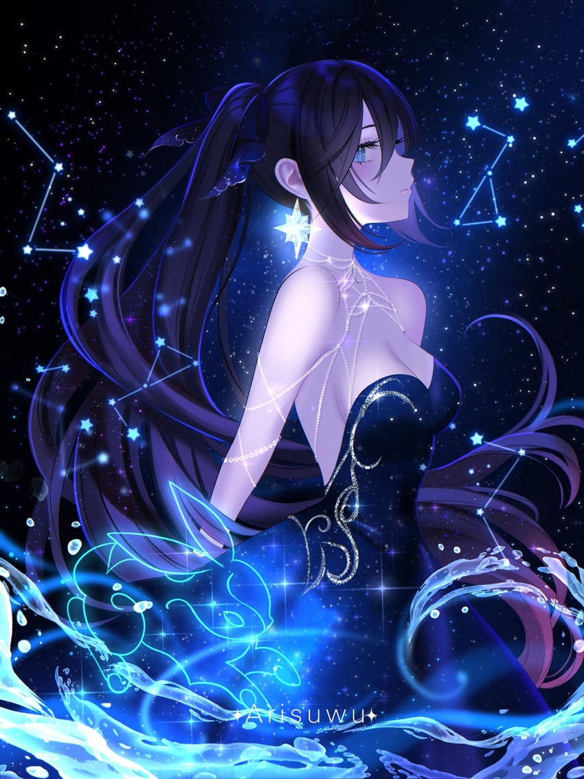 mona (genshin impact) drawn by 707arisu