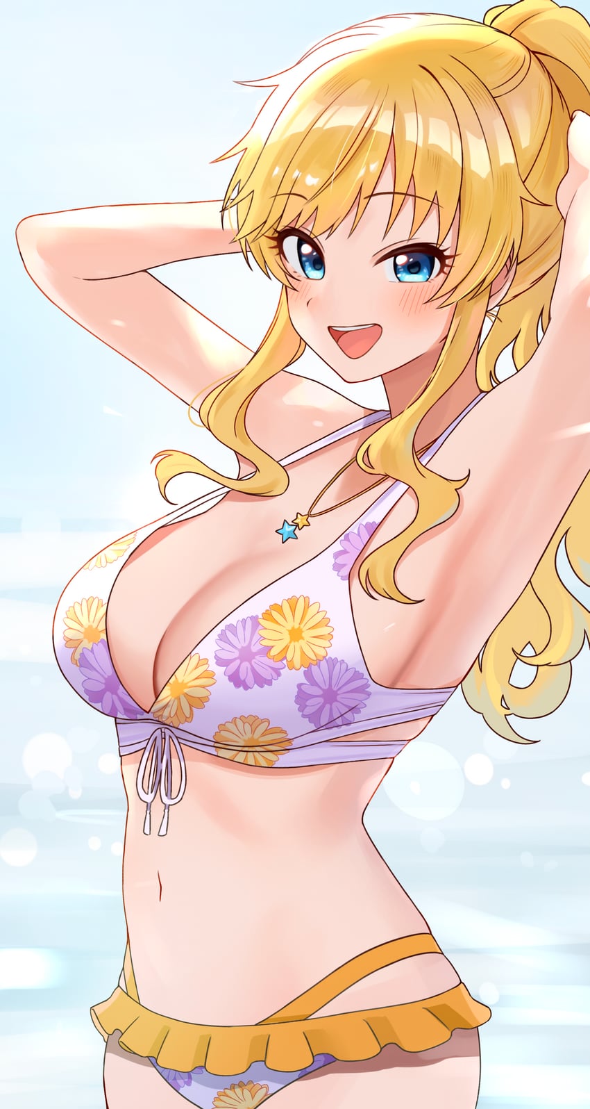 ohtsuki yui (idolmaster and 1 more) drawn by niban_(puka_0507)