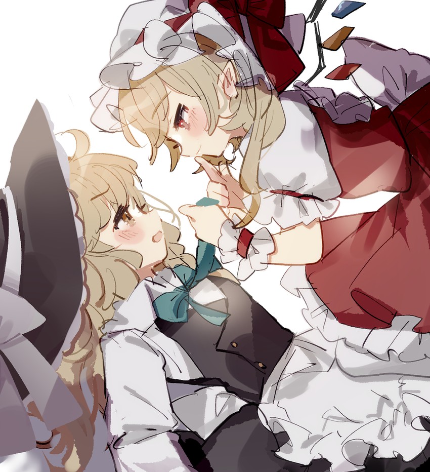 kirisame marisa and flandre scarlet (touhou) drawn by sorani_(kaeru0768)