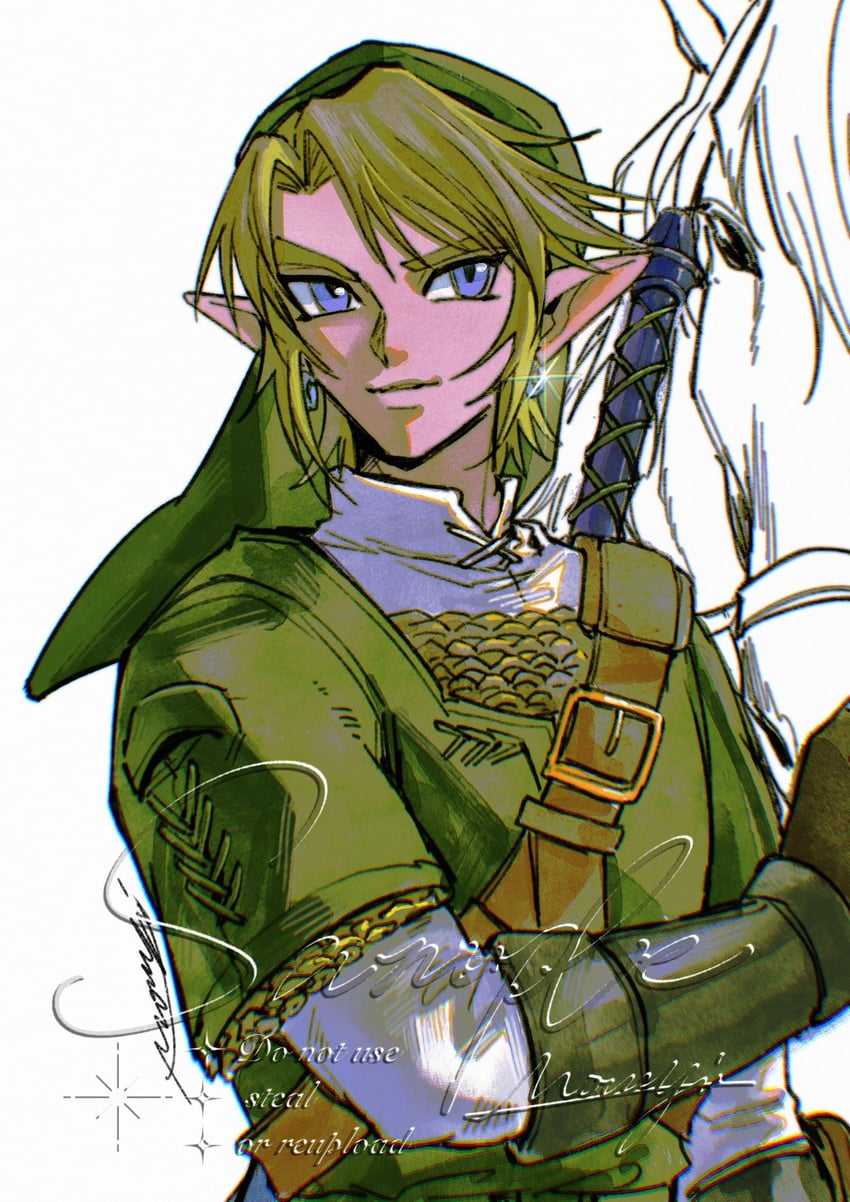 link (the legend of zelda and 1 more) drawn by mouyi
