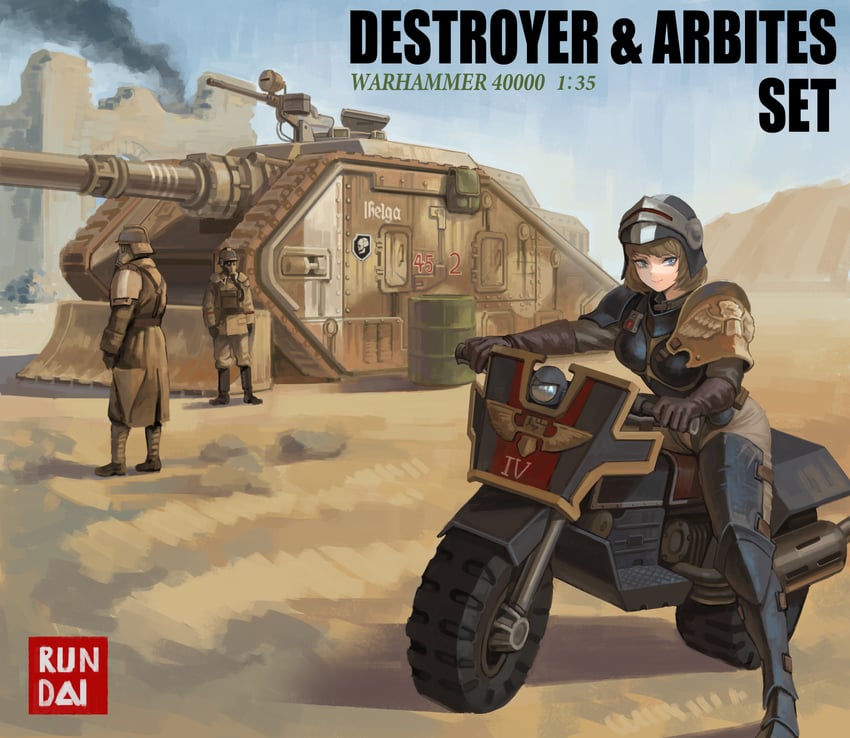 astra militarum and adeptus arbites (warhammer 40k) drawn by soldat_(dndosld73832)