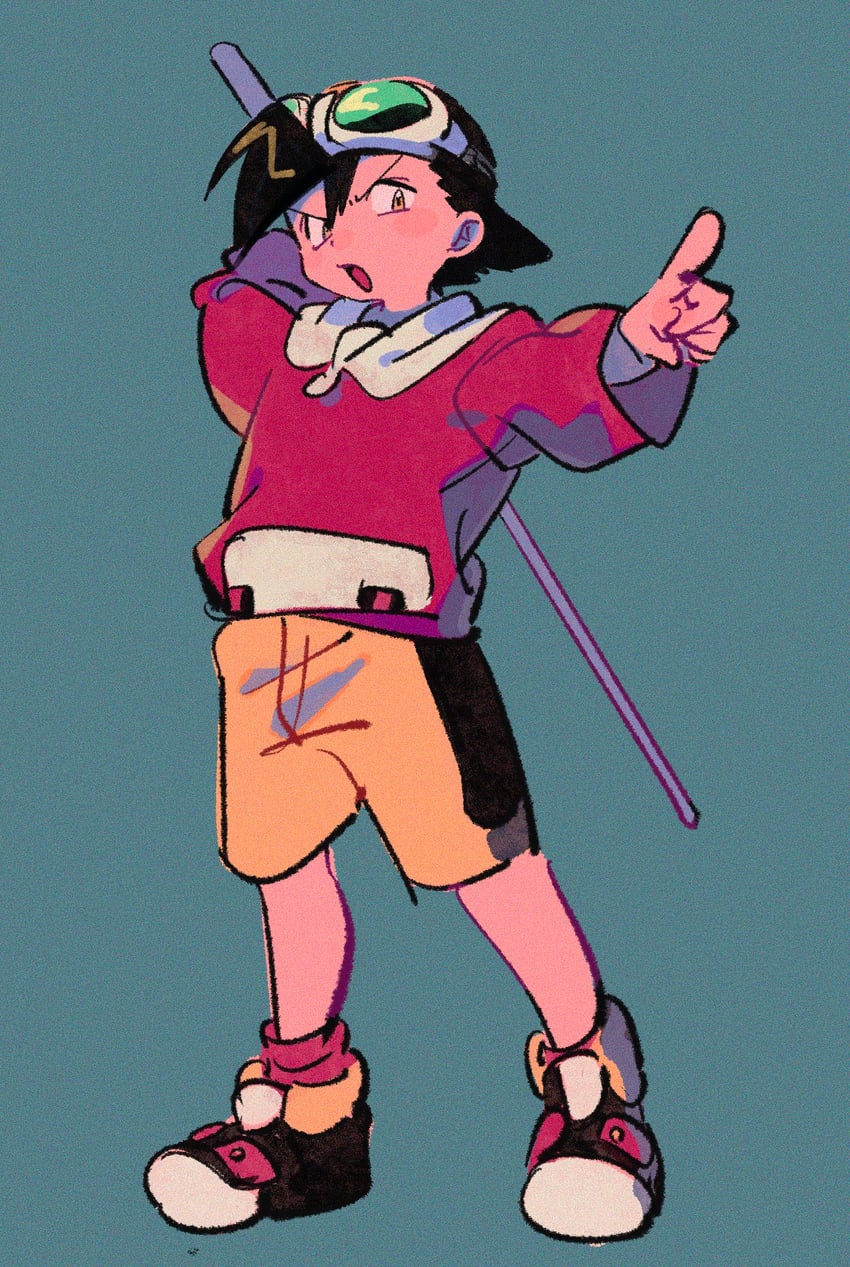 ethan (pokemon and 1 more) drawn by ok_ko19