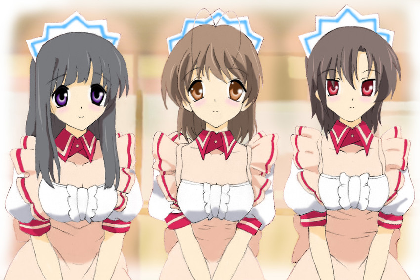 furukawa nagisa and nishina rie (clannad) drawn by auron_(pixiv504859)