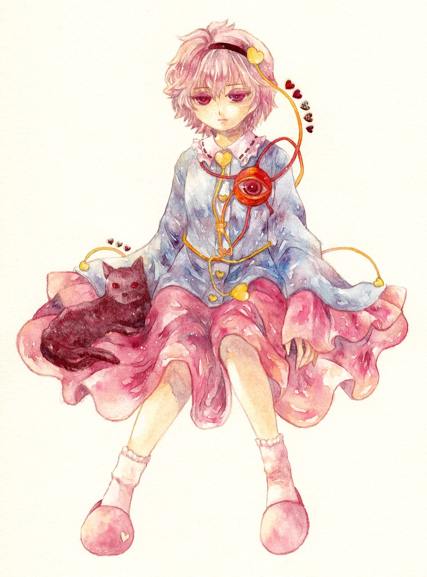 komeiji satori and kaenbyou rin (touhou) drawn by shiroma_(mamiko)