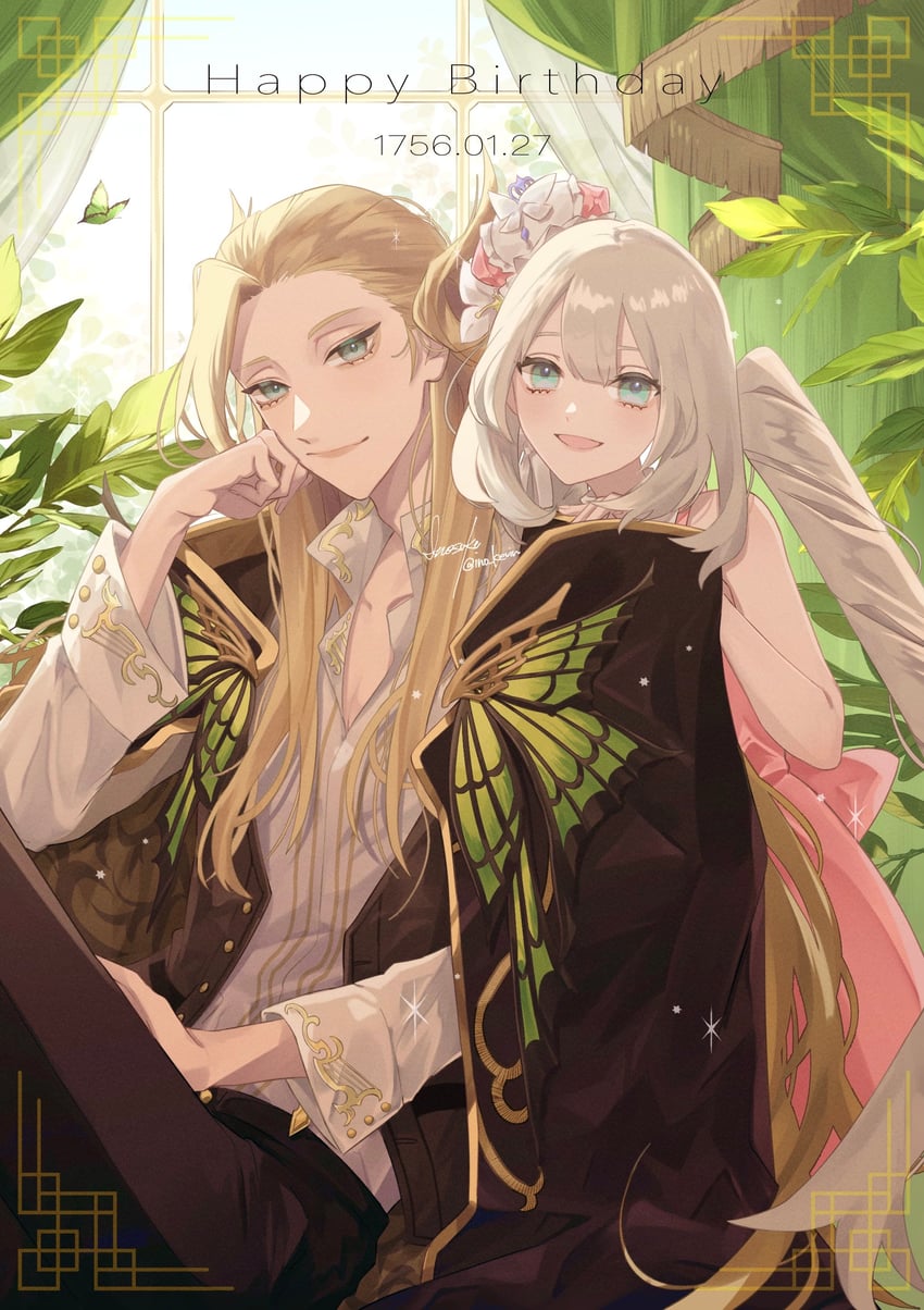marie antoinette and wolfgang amadeus mozart (fate and 1 more) drawn by ino_kevin