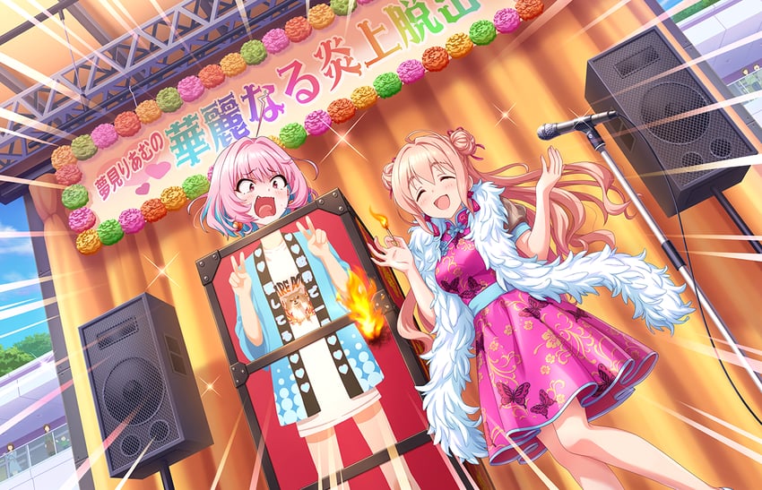 yumemi riamu and saionji kotoka (idolmaster and 2 more)