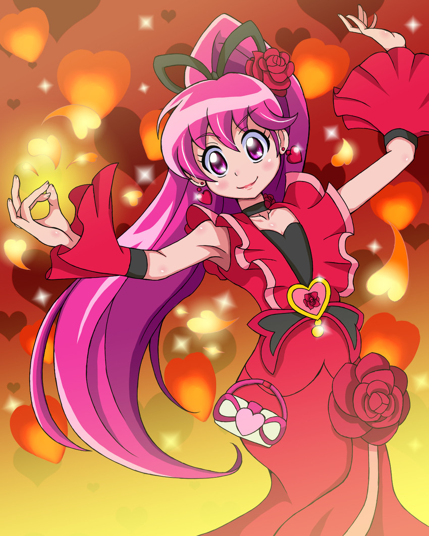 aino megumi and cure lovely (precure and 1 more) drawn by watosonshi