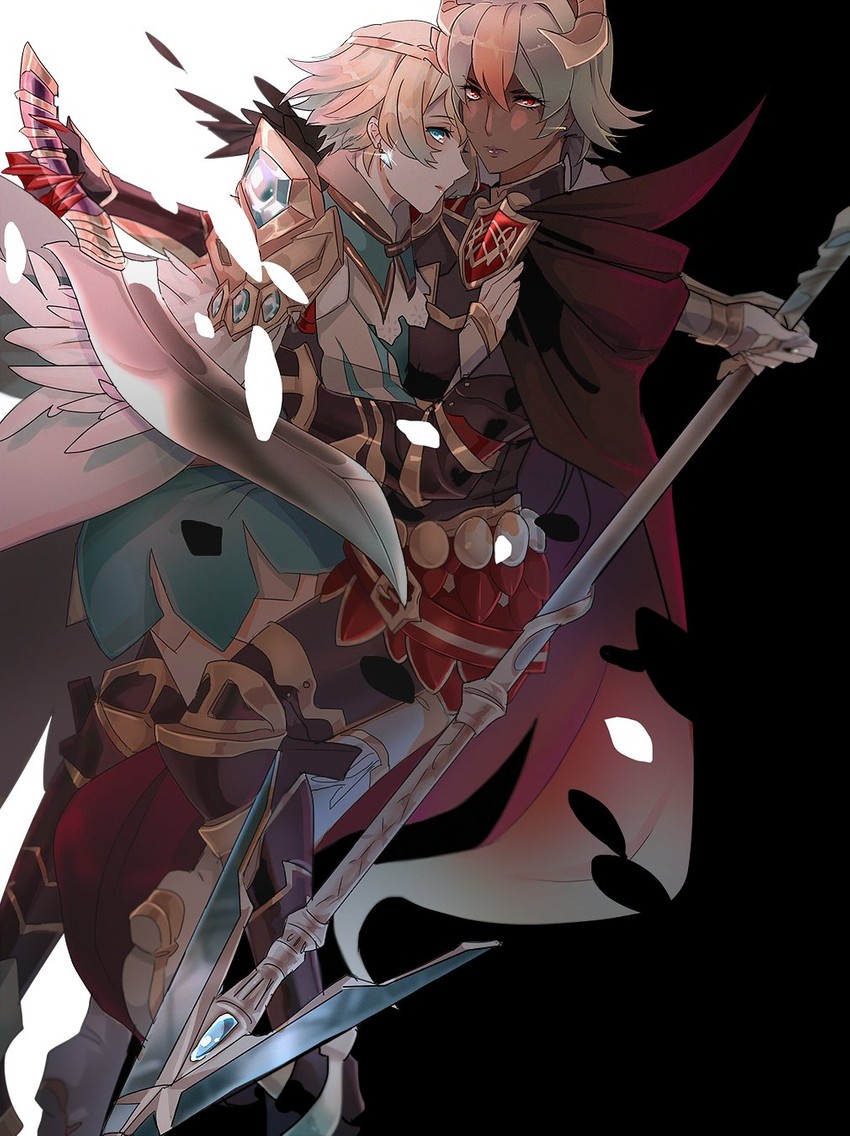 fjorm and laegjarn (fire emblem and 1 more) drawn by shy_(ribboneels)