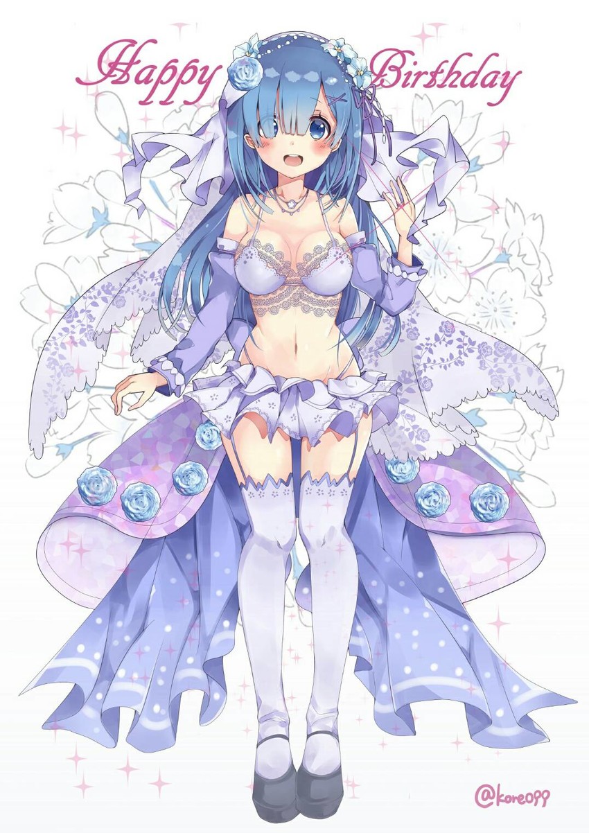 rem (re:zero kara hajimeru isekai seikatsu) drawn by hanakanzarashi