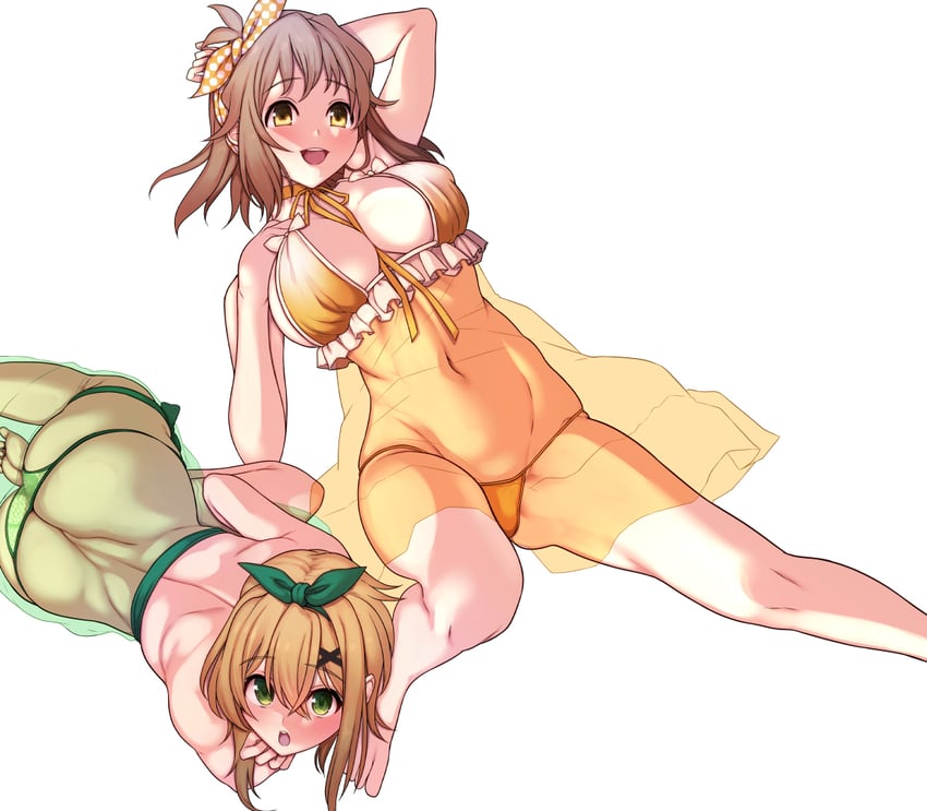 tachibana hibiki and akatsuki kirika (senki zesshou symphogear) drawn by shimantogawa