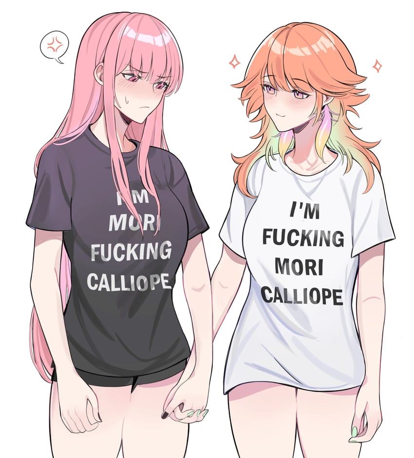 mori calliope and takanashi kiara (hololive and 1 more) drawn by amlichan