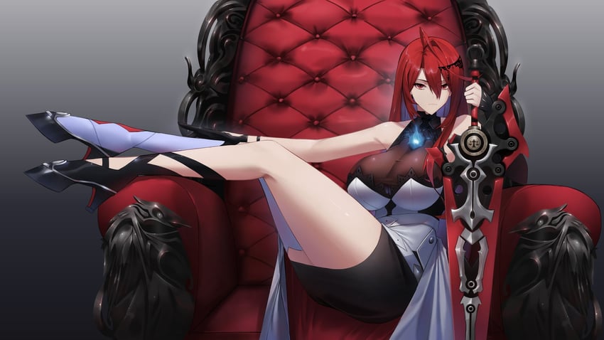 elizabeth rose bloodflame (hololive and 1 more) drawn by cykozu
