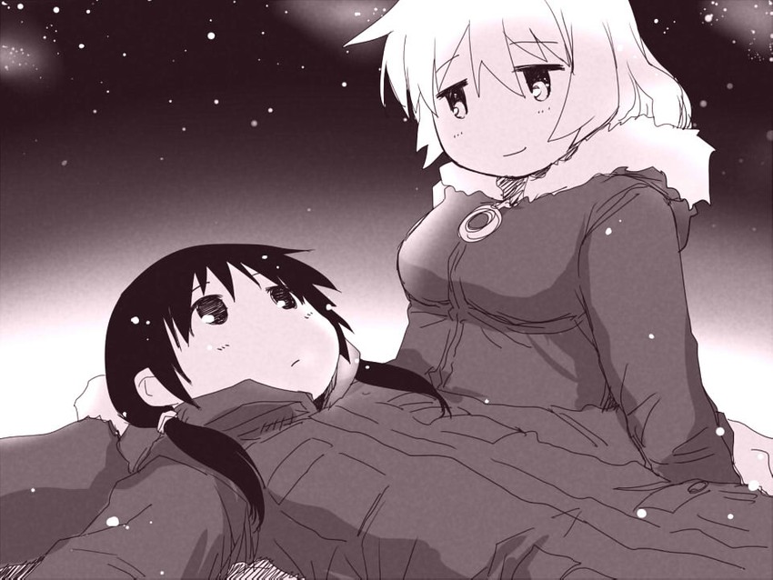 chito and yuuri (shoujo shuumatsu ryokou) drawn by sakaki_imasato