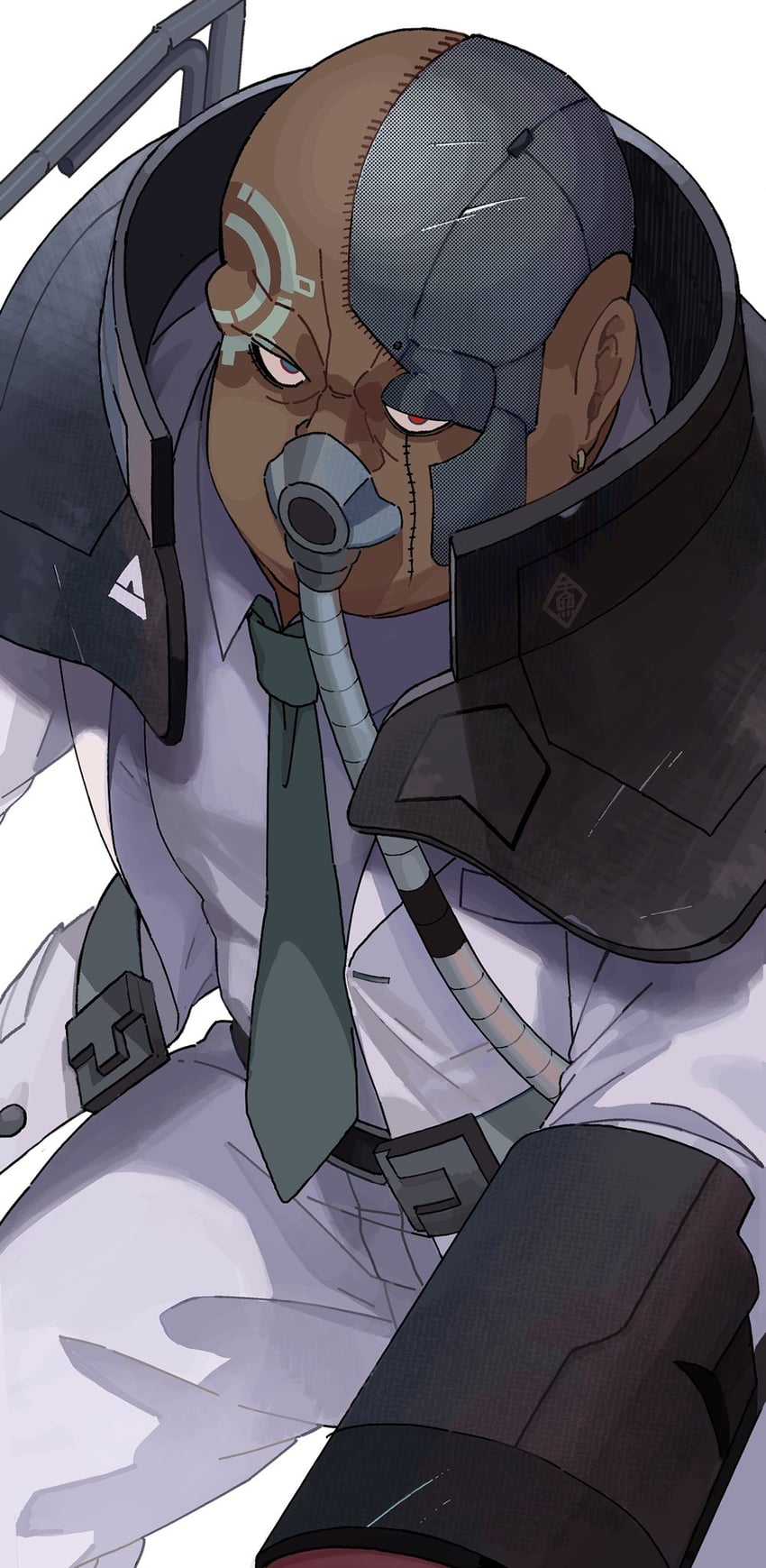 dominic fulltank (master detective archives: rain code) drawn by panda_himawari