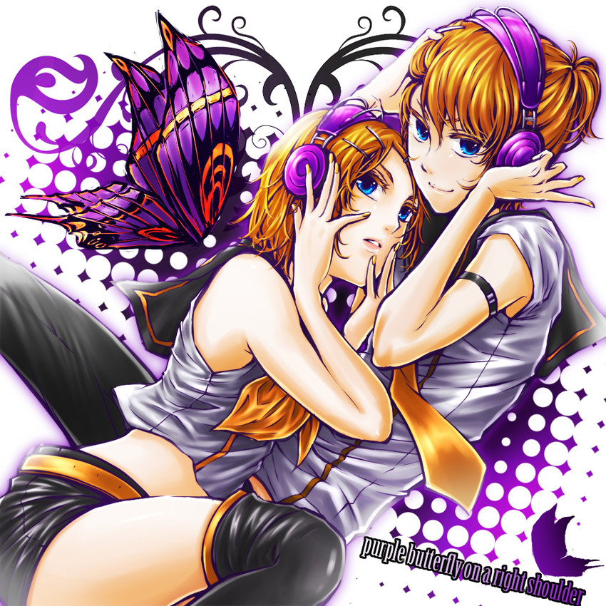 kagamine rin and kagamine len (vocaloid and 1 more) drawn by chry_(112ch)