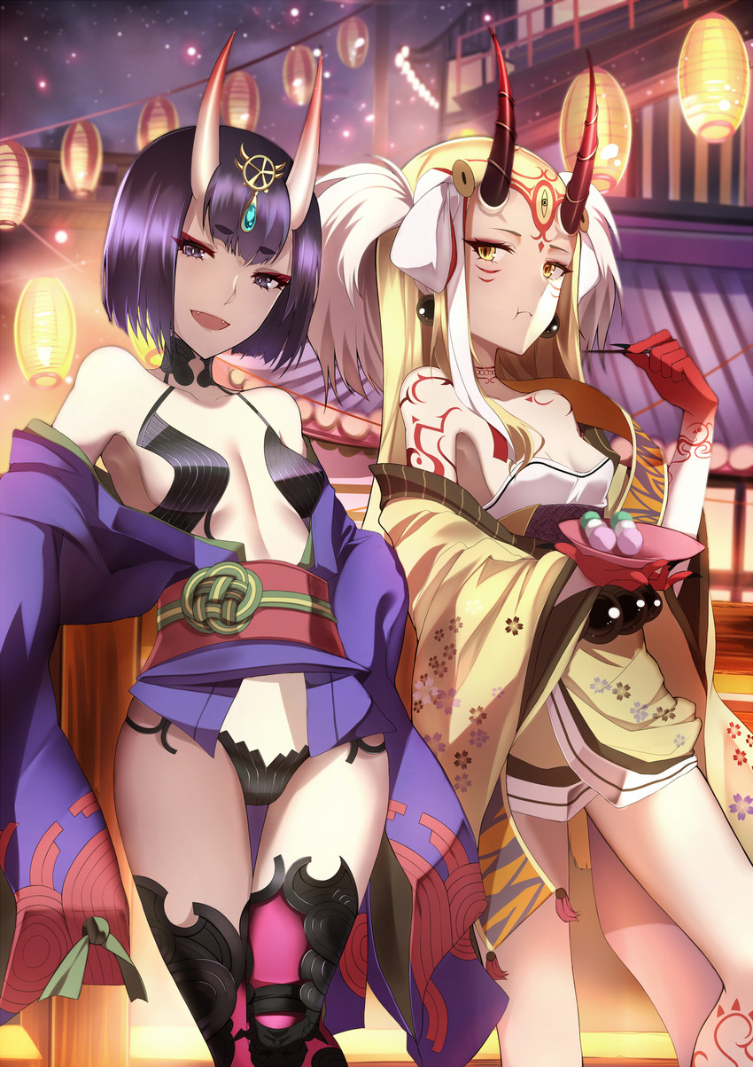 shuten douji and ibaraki douji (fate and 1 more) drawn by shigure_s