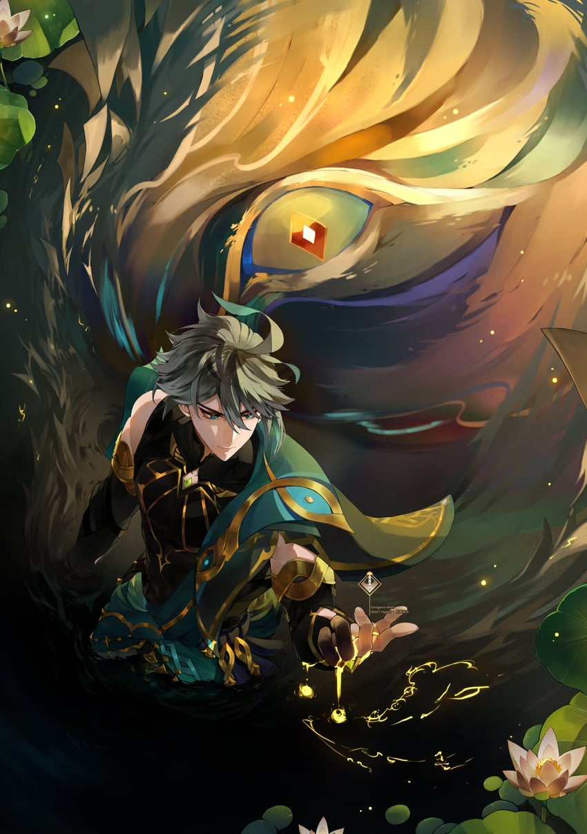 alhaitham (genshin impact) drawn by kurogawa_shion