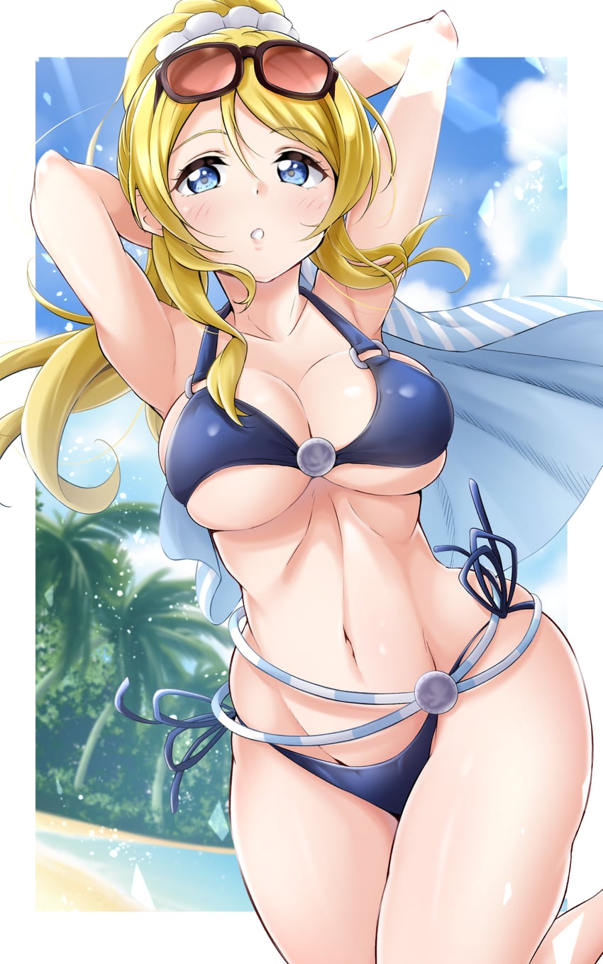 ayase eli (love live! and 1 more) drawn by kirisaki_reina