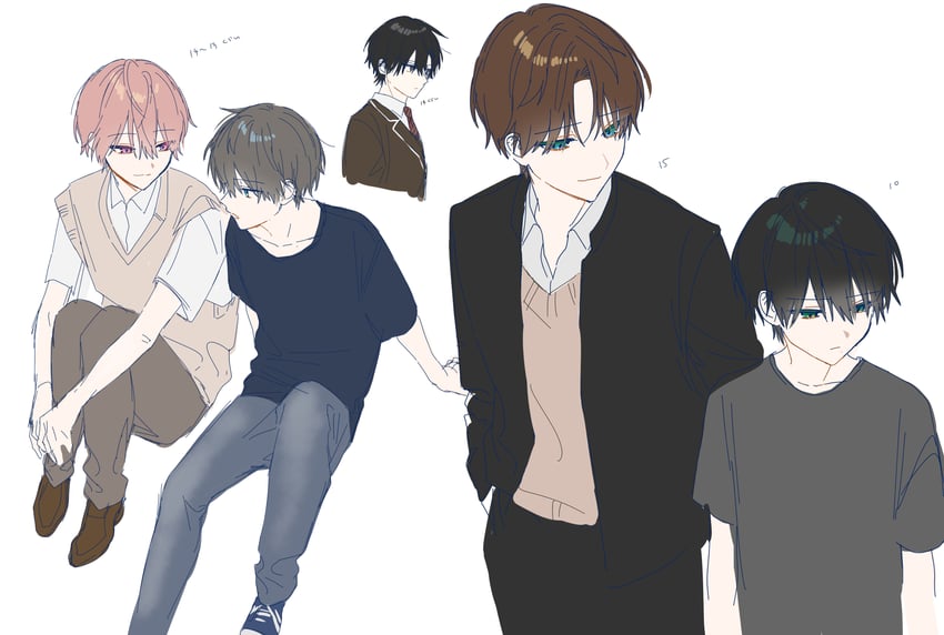mare, ayame, chisa, hiyori, and chiaki (original) drawn by huzurina_suruba