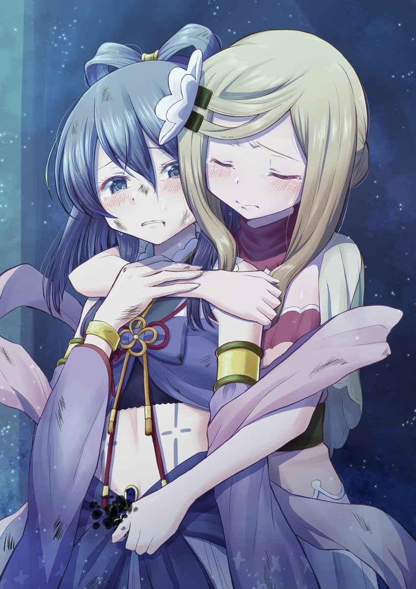 aika himena and kurusu alexandra (mahou shoujo madoka magica and 1 more) drawn by touyu_(yuruyuruto)